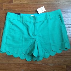 J Crew Factory scallop shorts